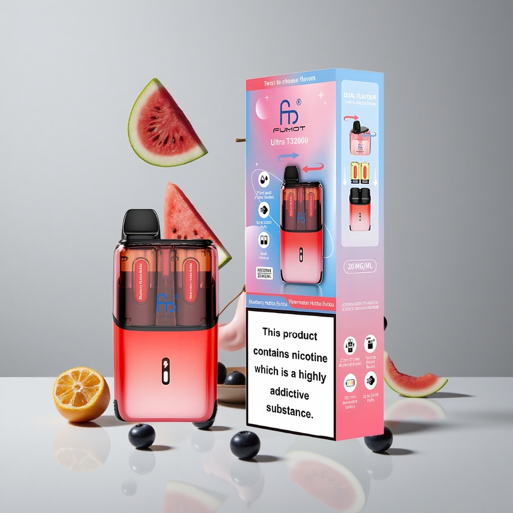 Fumot Ultra T32000 32000 Puffs Arándano Hubba Bubba - Sandía Hubba Bubba Vapeo Desechable 24ml vape wholesale Peru