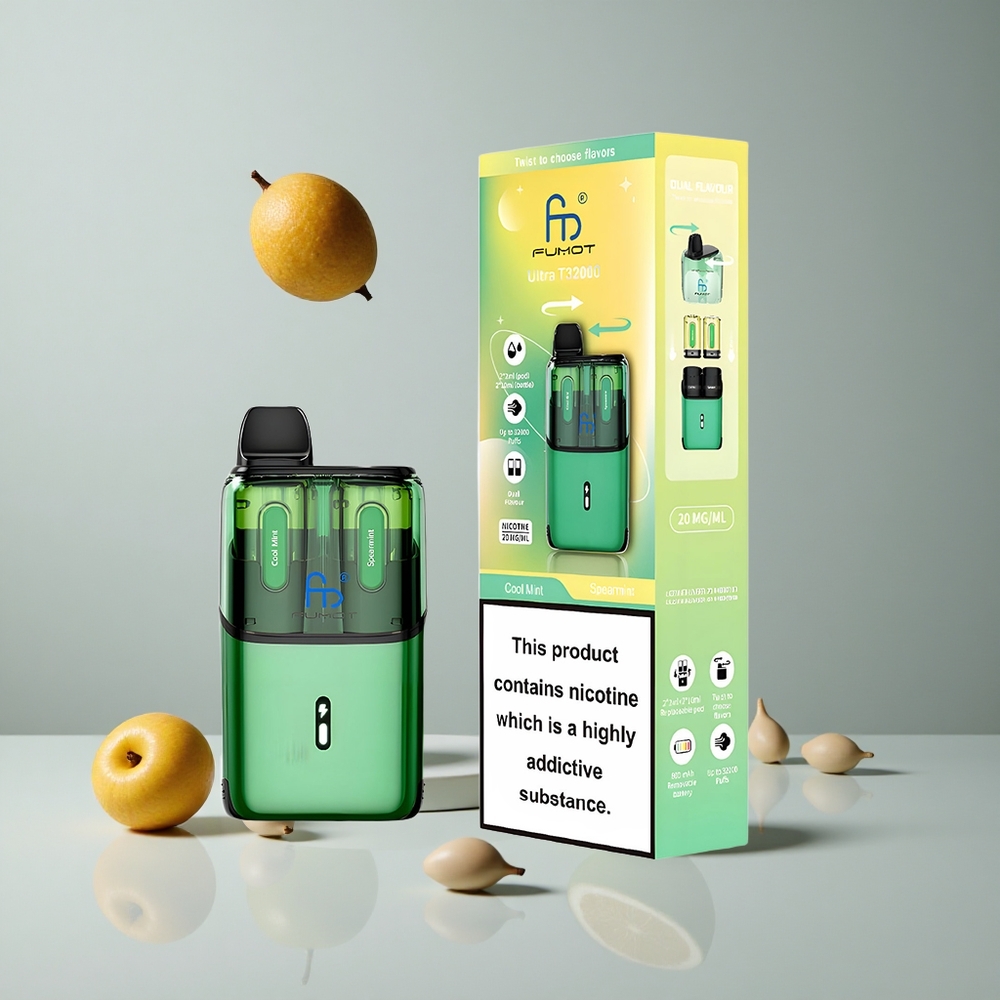 Fumot Ultra T32000 Vape Desechable 32000 Puffs Menta Refrescante - Menta Verde vape wholesale Peru
