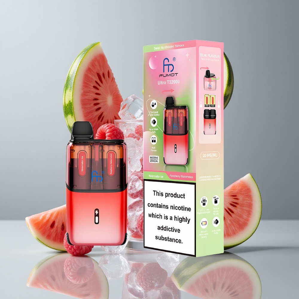 Fumot Ultra T32000 Vape Desechable 32000 Puffs Sandía Helada - Frambuesa Sandía 24ml vape wholesale Peru