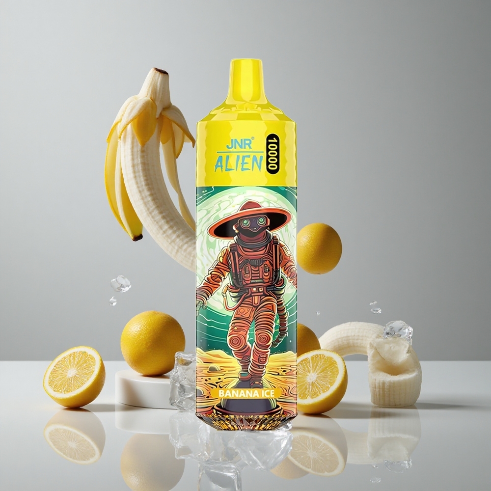 JNR Alien 10000 Puffs Banana Hielo 20ml E-líquido vape wholesale Peru