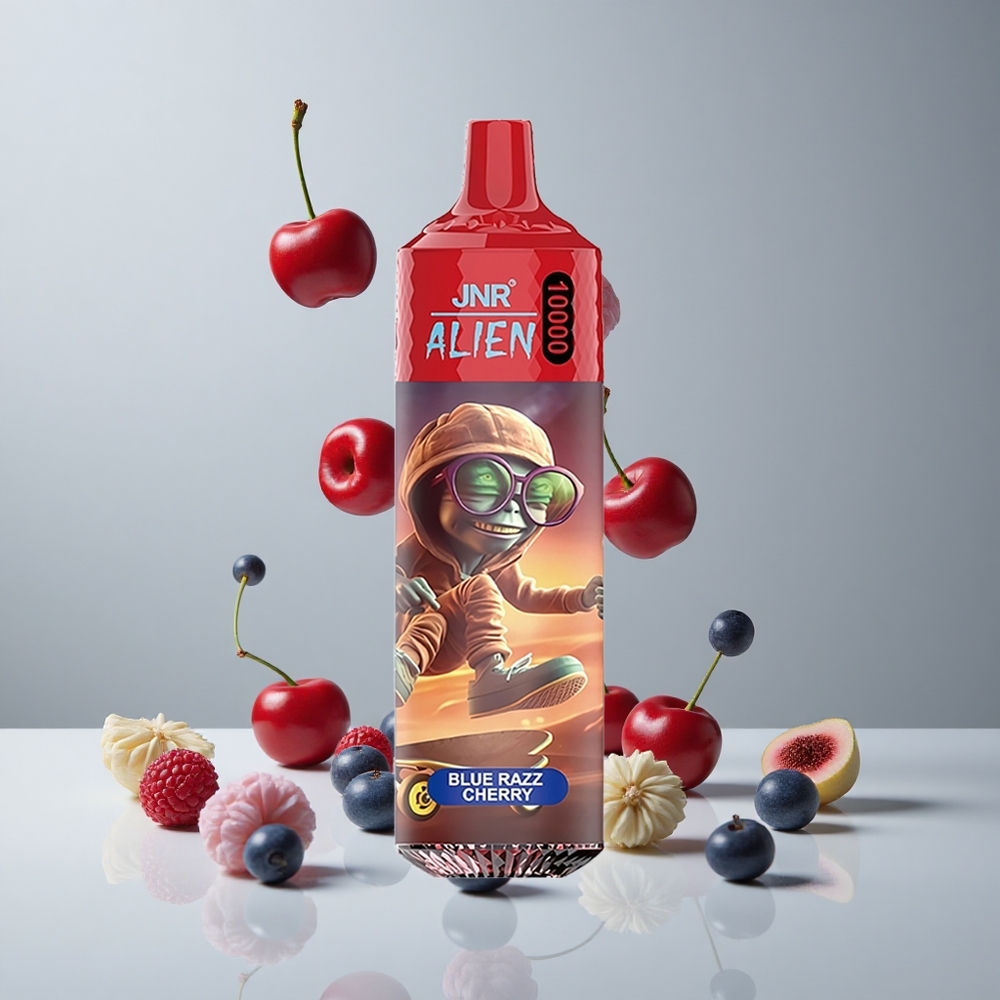 JNR Alien 10000 Puffs Blue Razz Cereza Diseño Deportivo RGB vape wholesale Peru