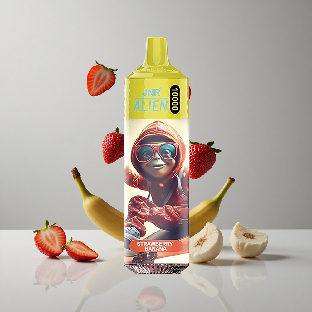 JNR Alien 10000 Puffs Fresa Plátano Carga Rápida Type-C vape wholesale Peru