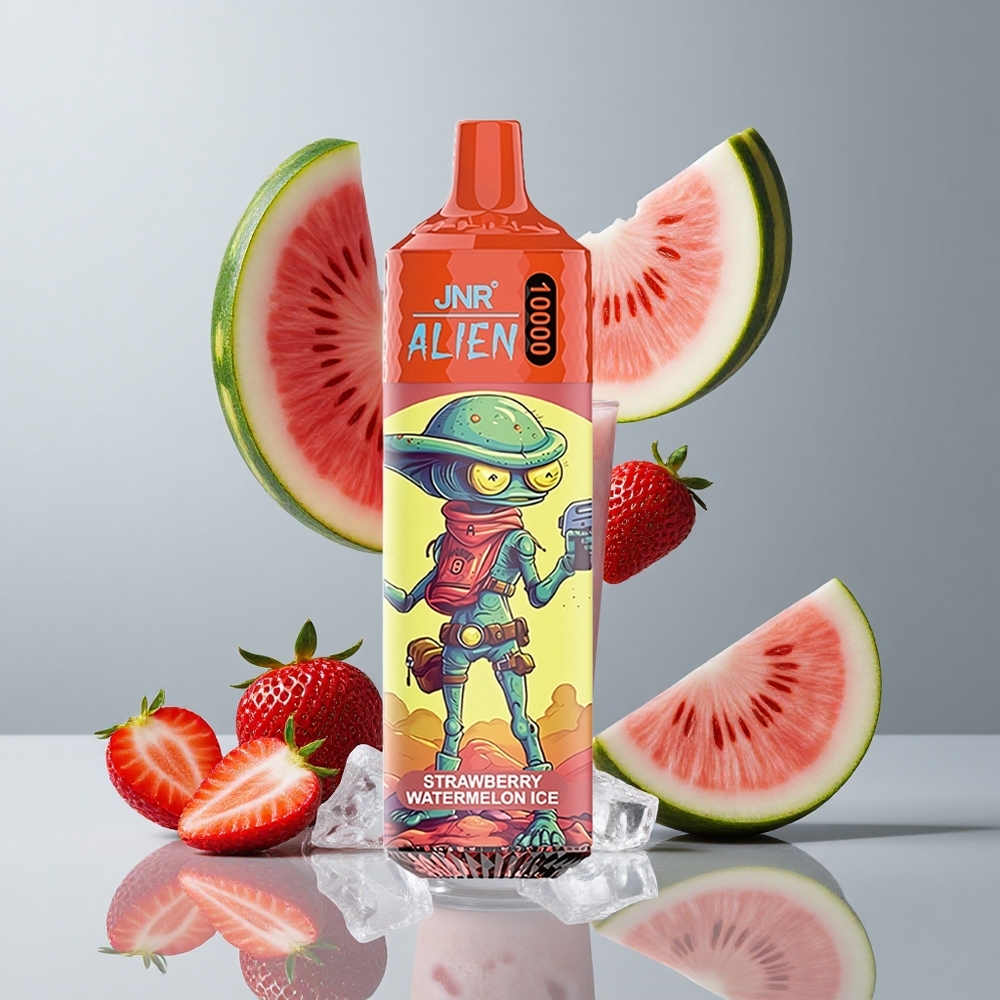 JNR Alien 10000 Puffs Fresa Sandía Hielo 850mAh LED RGB vape wholesale Peru