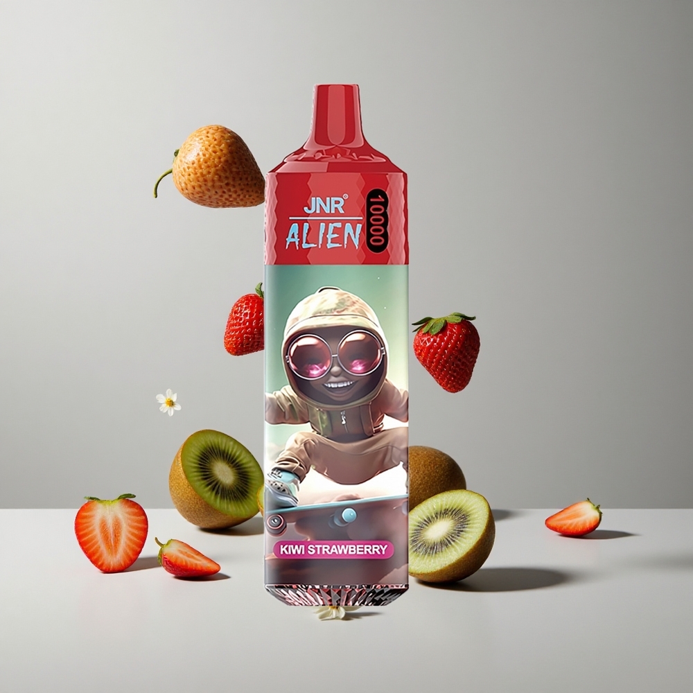 JNR Alien 10000 Puffs Kiwi Fresa Carga Rápida Type-C 20ml E-líquido vape wholesale Peru