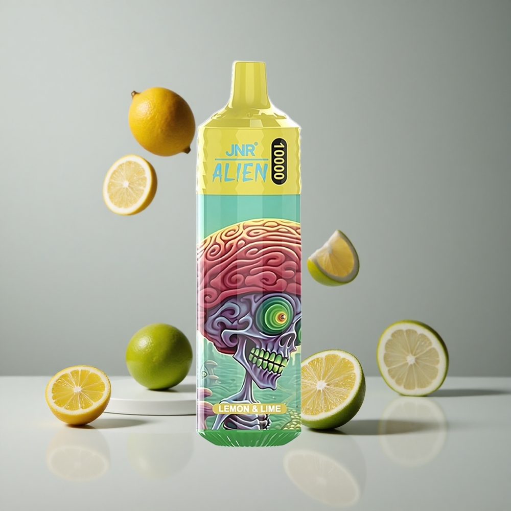 JNR Alien 10000 Puffs Limón & Lima Tipo-C Carga Rápida vape wholesale Peru