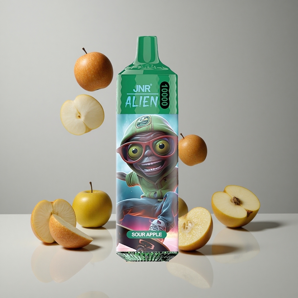 JNR Alien 10000 Puffs Manzana Ácida 850mAh LED RGB vape wholesale Peru