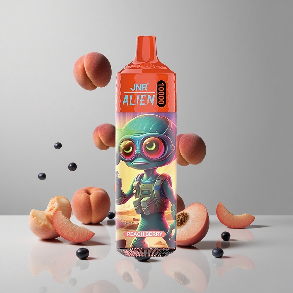 JNR Alien 10000 Puffs Melocotón y Baya 850mAh LED RGB vape wholesale Peru