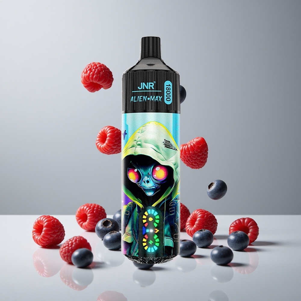 JNR Alien Max 18000 Puffs Arándano Frambuesa Pantalla LED Inteligente vape wholesale Peru