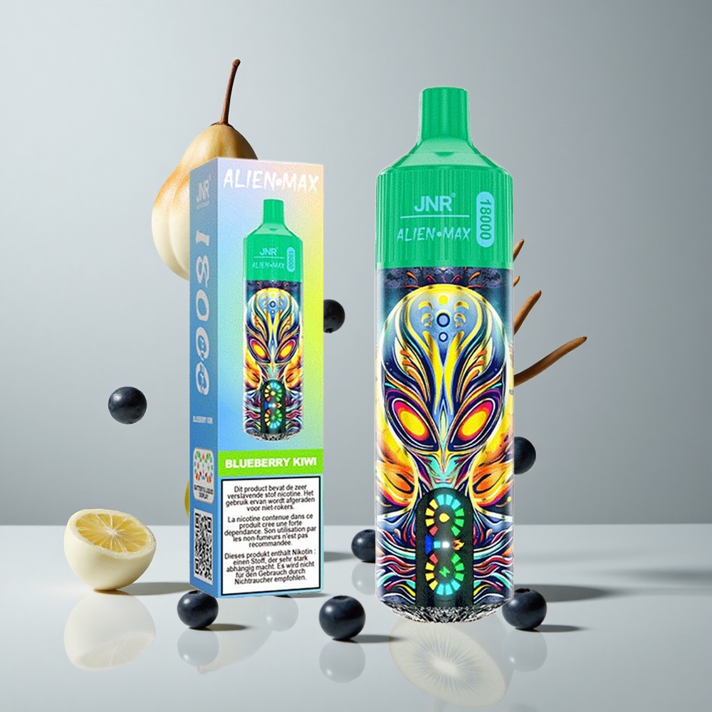 JNR Alien Max 18000 Puffs Arándano Kiwi Pantalla LED Inteligente vape wholesale Peru