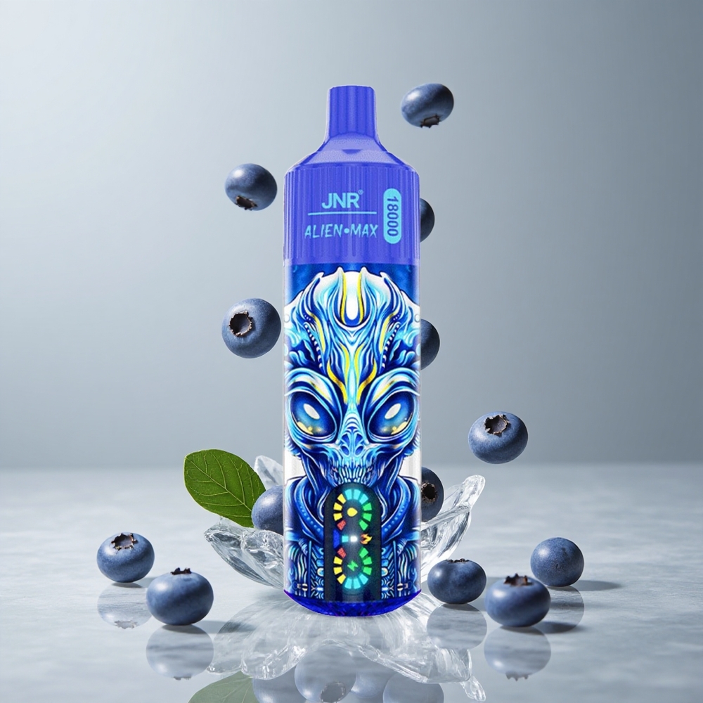 JNR Alien Max 18000 Puffs Arándano en Hielo con Pantalla LED Inteligente y Carga Rápida Type-C vape wholesale Peru