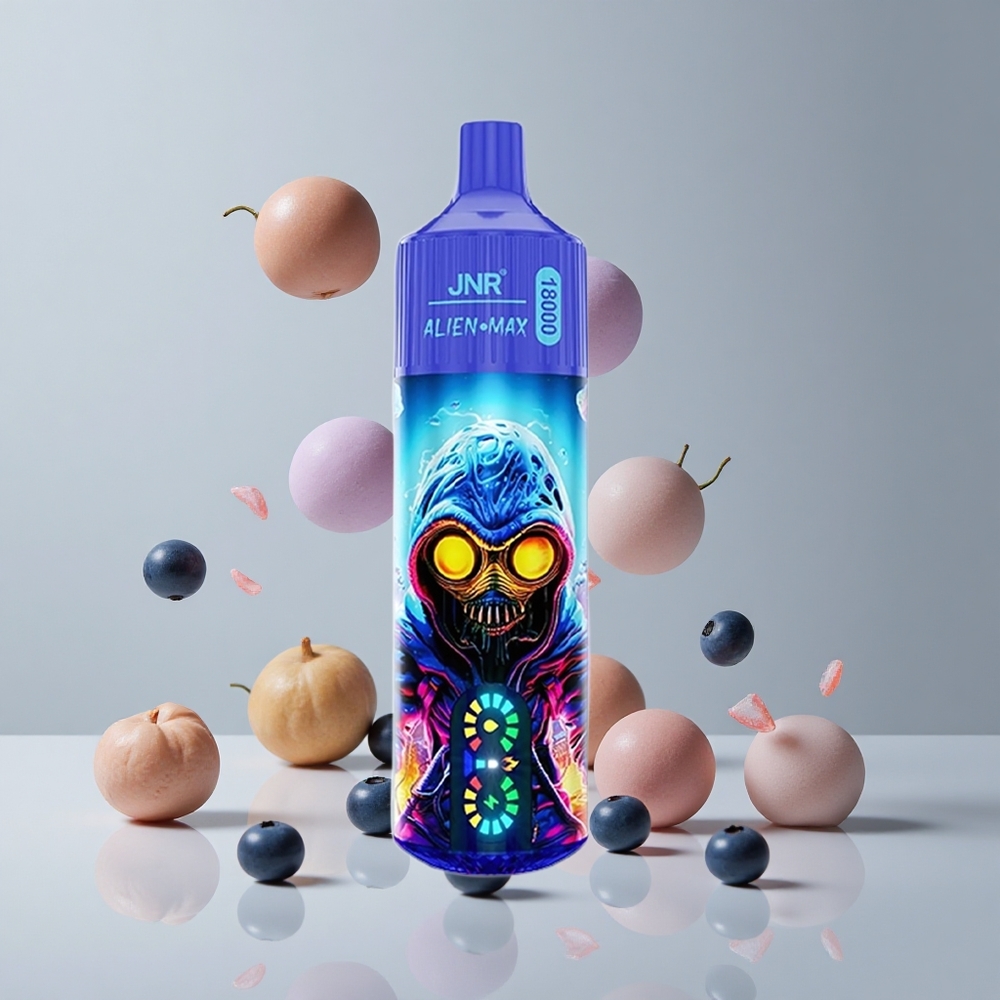 JNR Alien Max 18000 Puffs Chicle Arándano Azul Pantalla LED Inteligente vape wholesale Peru