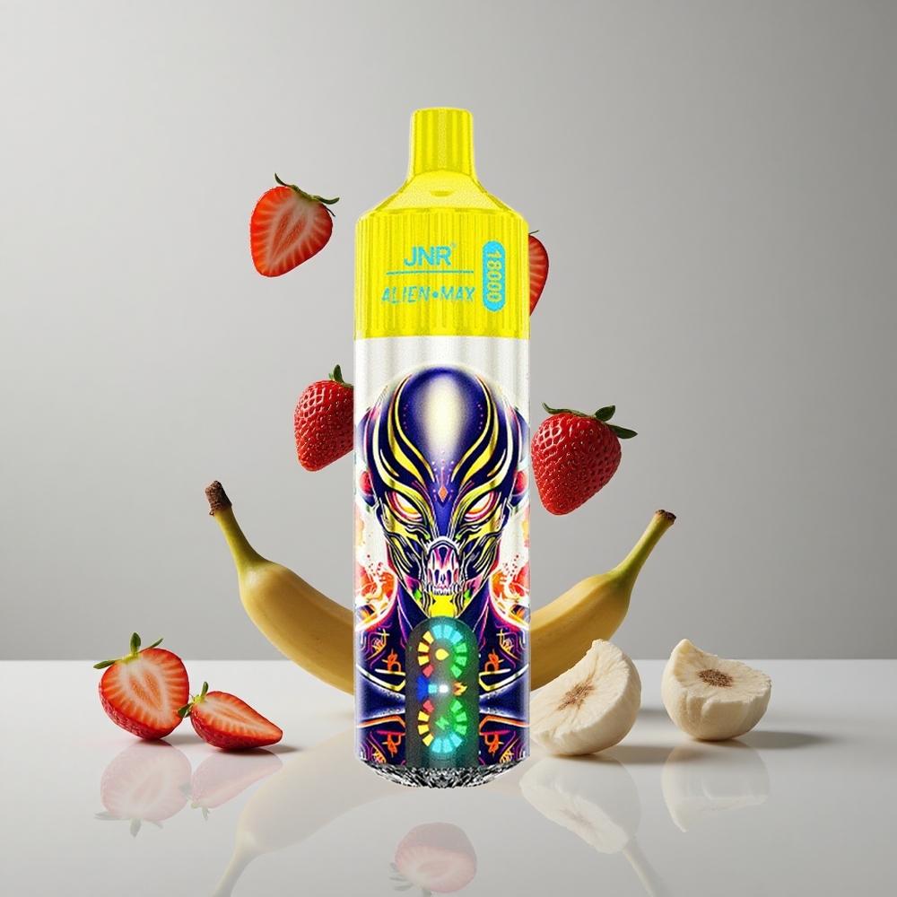 JNR Alien Max 18000 Puffs Fresa Plátano Pantalla LED Inteligente vape wholesale Peru