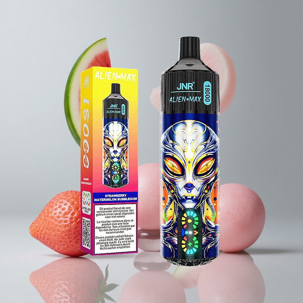JNR Alien Max 18000 Puffs Fresa Sandía Chicle Pantalla LED Inteligente vape wholesale Peru