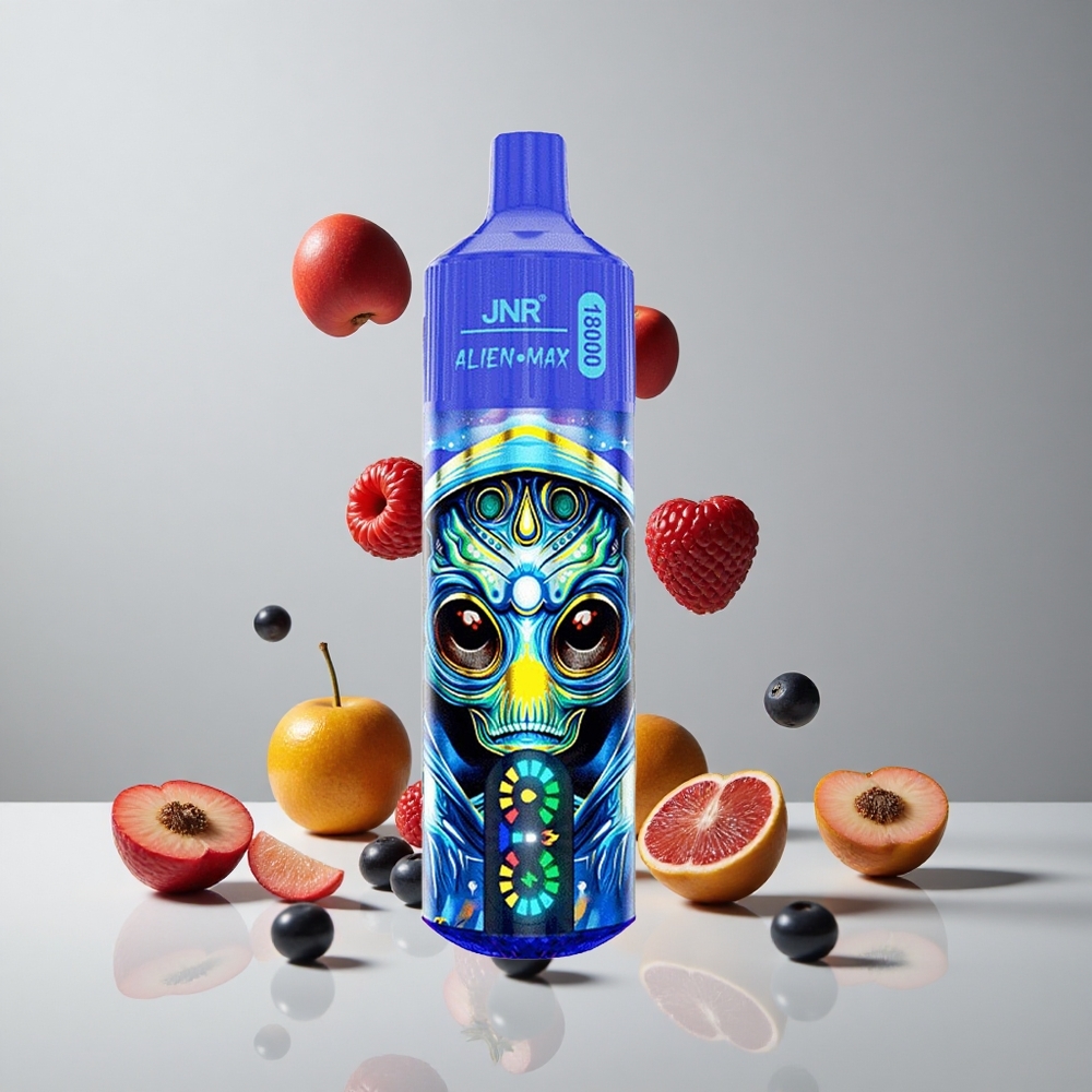 JNR Alien Max 18000 Puffs Mezcla de Bayas con Pantalla LED Inteligente y Carga Rápida Type-C vape wholesale Peru