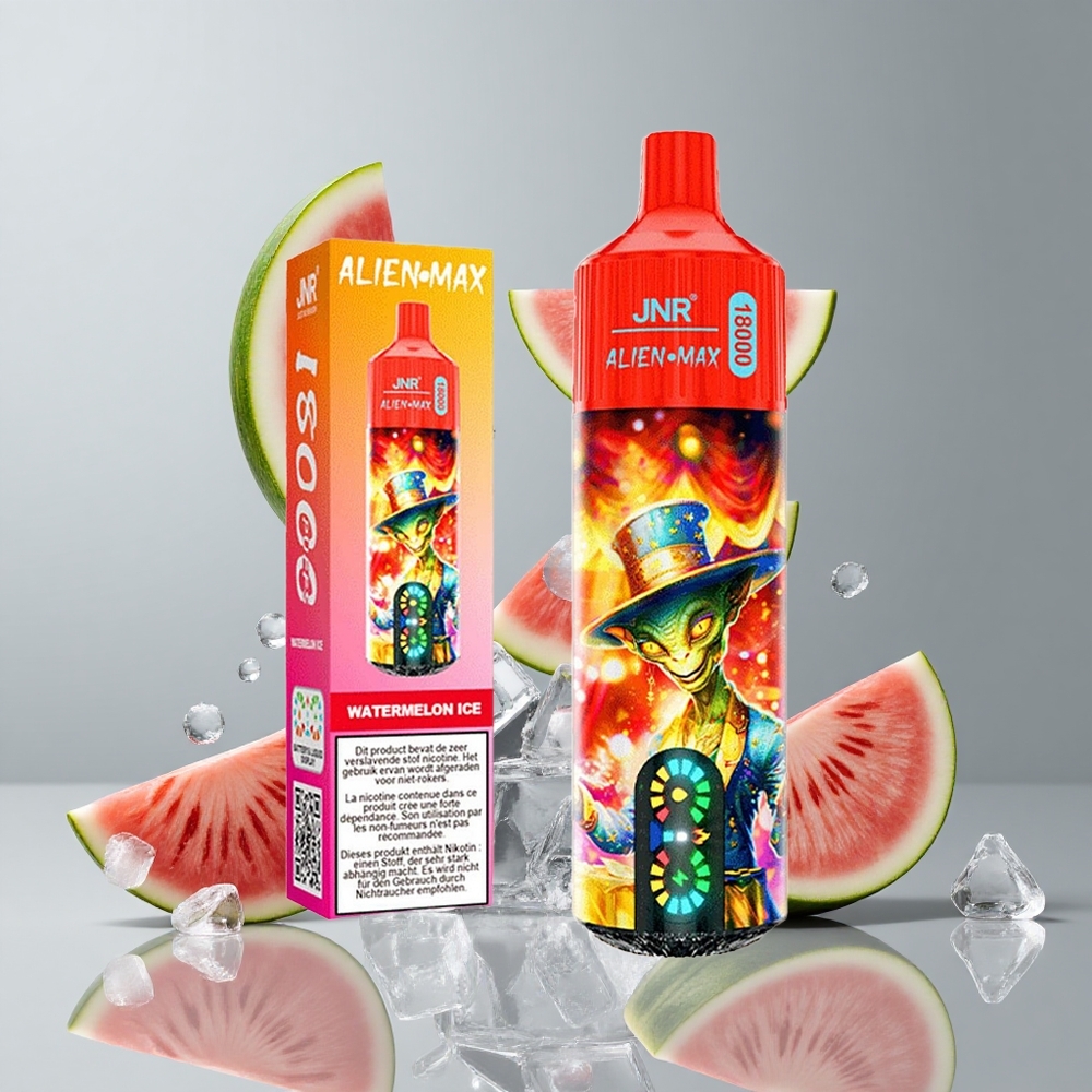 JNR Alien Max 18000 Puffs Vape Sandía Hielo con Pantalla LED Inteligente y Carga Rápida Type-C vape wholesale Peru