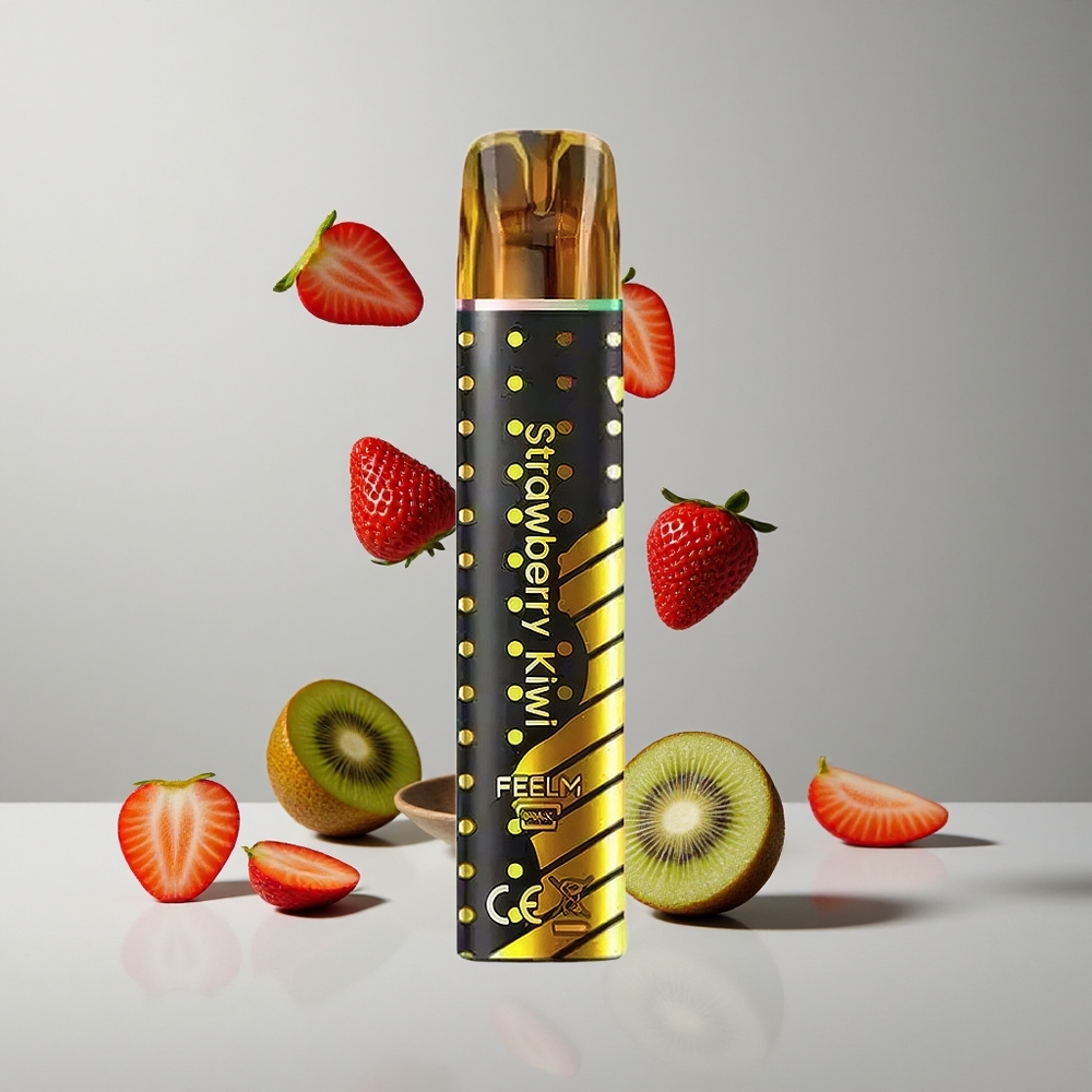 JNR Black&Golden 600+200 Puffs Fresa Kiwi Disposable E-Liquid 2ml vape wholesale Peru
