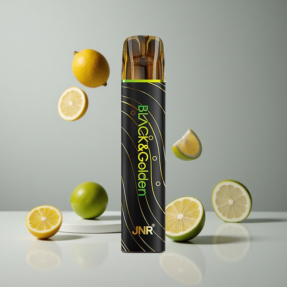 JNR Black&Golden 600+200 Puffs Limón & Lima Vape Desechable 550mAh vape wholesale Peru
