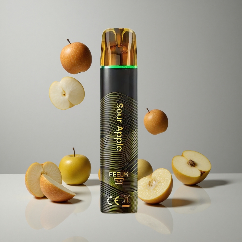 JNR Black&Golden 600+200 Puffs Manzana Ácida Vape Desechable 2ml vape wholesale Peru