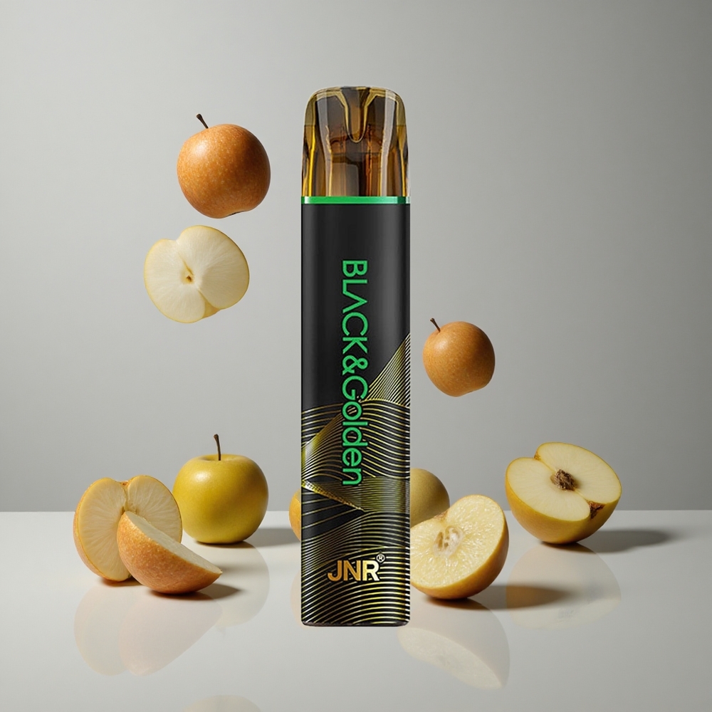 JNR Black&Golden 600+200 Puffs Manzana Ácida Vape Desechable 2ml vape wholesale Peru