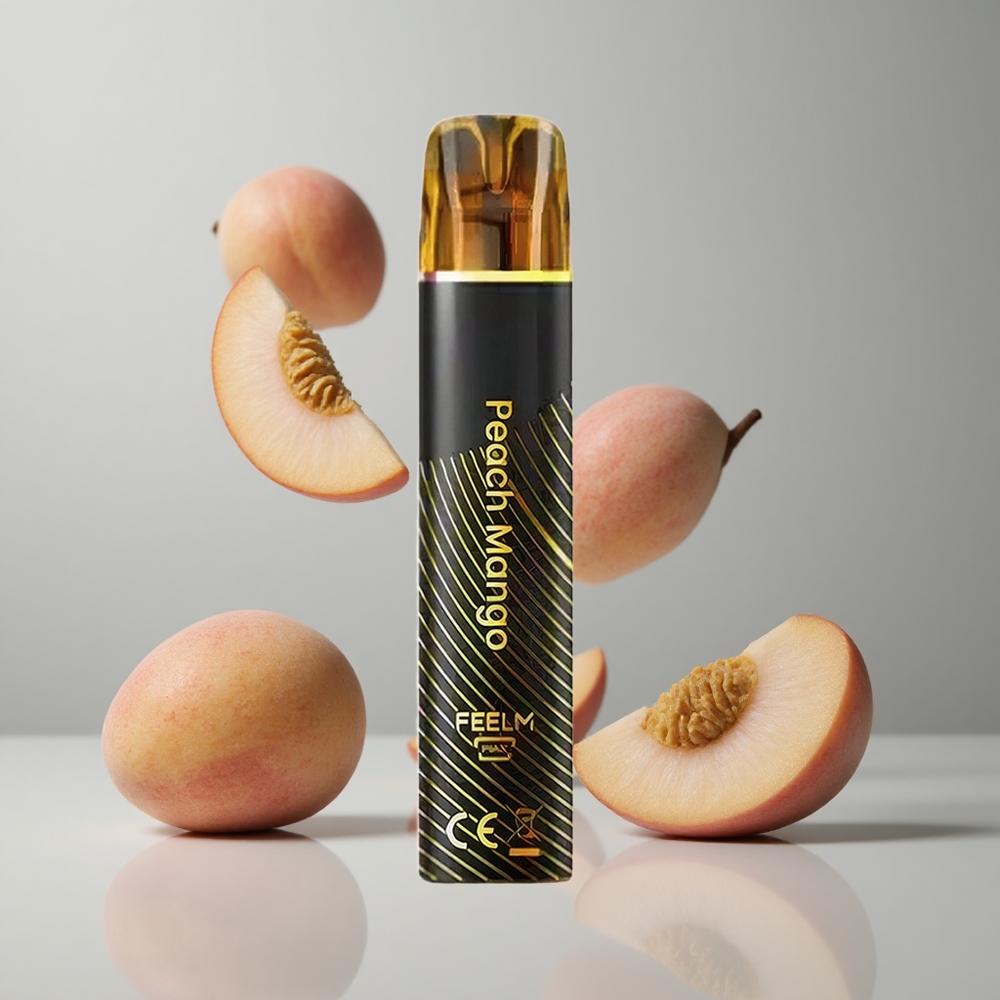JNR Black&Golden 600+200 Puffs Melocotón Mango Vape Desechable 550mAh vape wholesale Peru