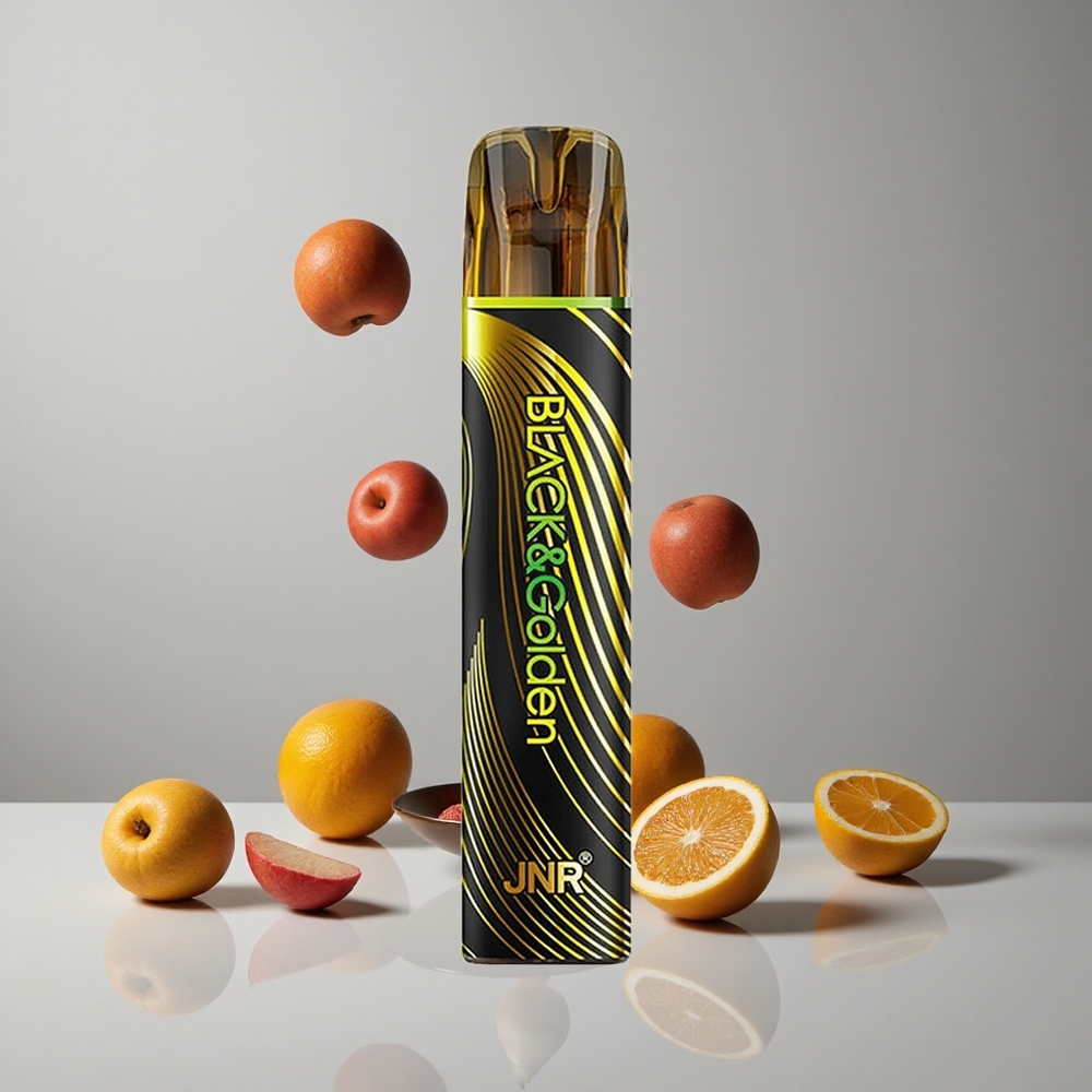 JNR Black&Golden 600+200 Puffs Negro&Dorado Vape Desechable 2ml E-Líquido vape wholesale Peru