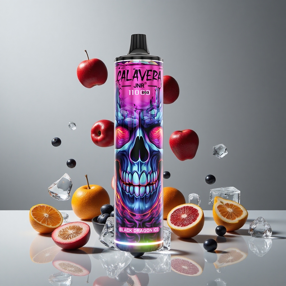 JNR Calavera 11000 Puffs Dragón Negro Hielo 21ml Tipo-C vape wholesale Peru