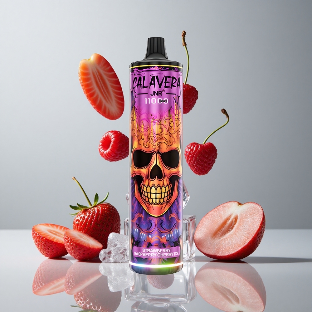 JNR Calavera 11000 Puffs Fresa Frambuesa Cereza Hielo Tipo-C 21ml vape wholesale Peru