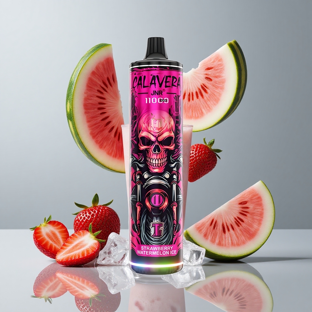 JNR Calavera 11000 Puffs Fresa Sandía Hielo 21ml E-Líquido vape wholesale Peru