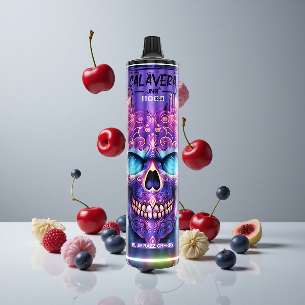 JNR Calavera 11000 Puffs Vape Desechable Arándano Azul Cereza Puerto Tipo-C 21ml vape wholesale Peru