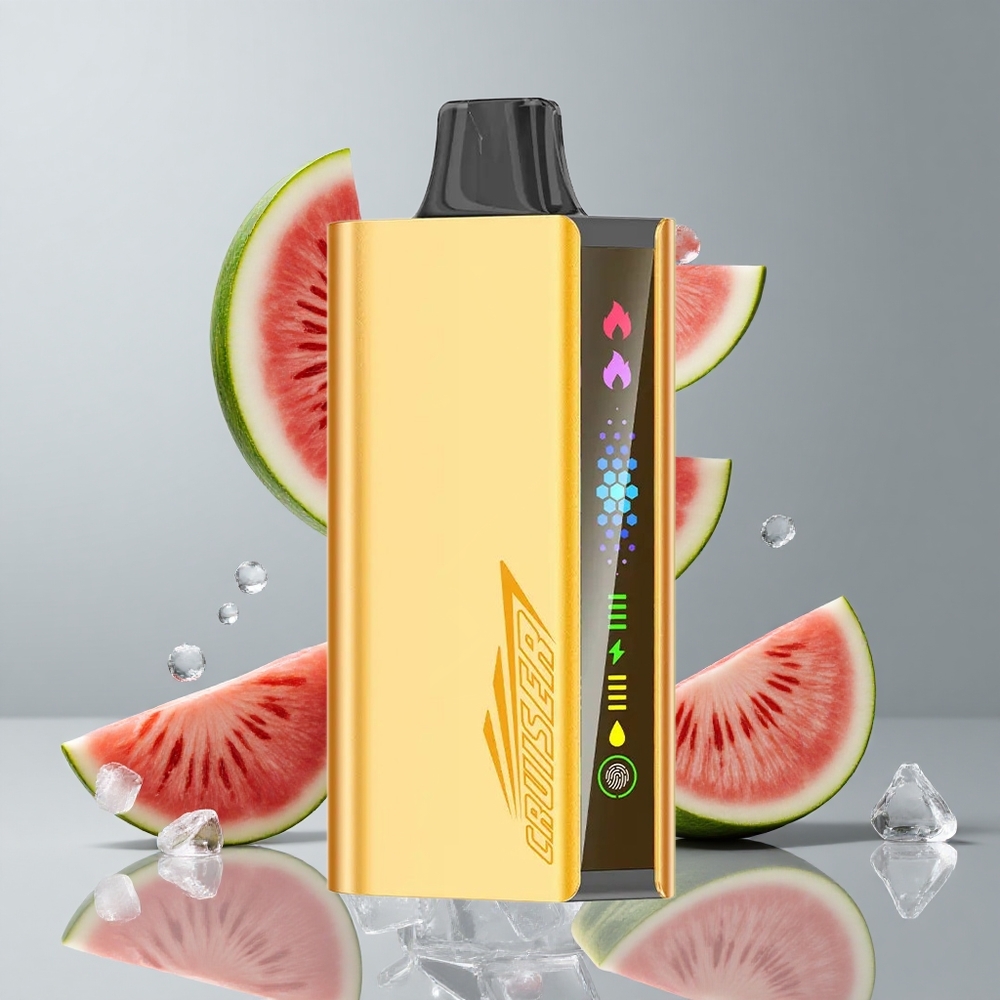 JNR Cruiser 12000 Puffs Sandía Helada Vape Desechable Sin Carga Pantalla Animada vape wholesale Peru