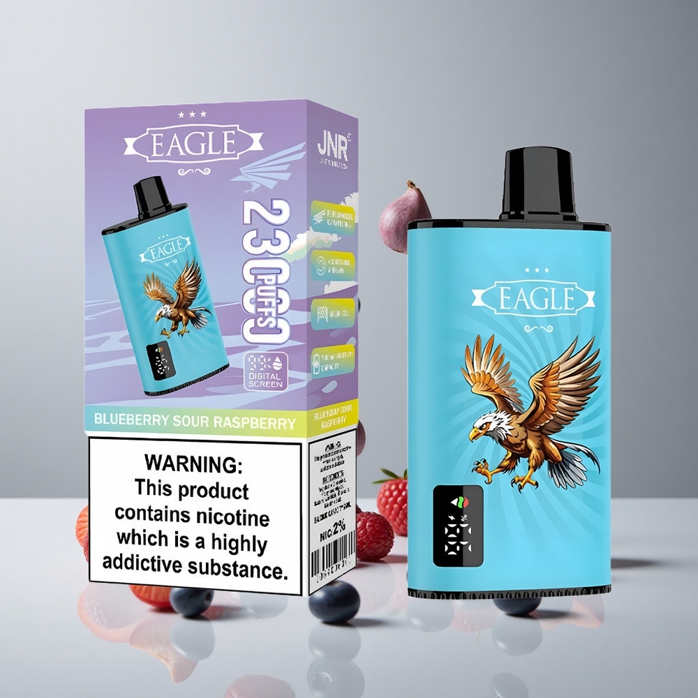 JNR EAGLE Smart 23000 Puffs Arándano Azul Frambuesa Ácida Pantalla Digital Ajustable vape wholesale Peru