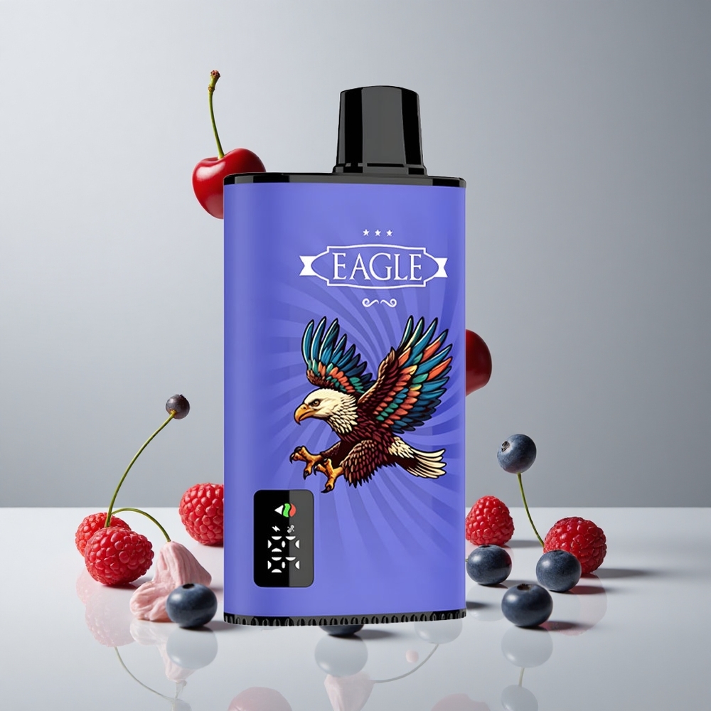 JNR EAGLE Smart 23000 Puffs Arándano Frambuesa Cereza Pantalla Digital Ajustable vape wholesale Peru