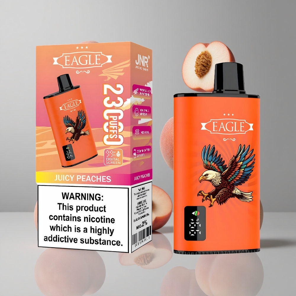 JNR EAGLE Smart 23000 Puffs Durazno Jugoso Pantalla Digital vape wholesale Peru