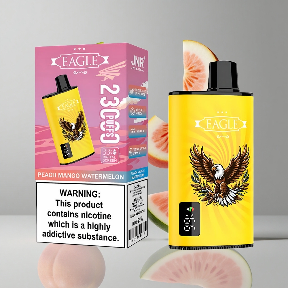 JNR EAGLE Smart 23000 Puffs Durazno Mango Sandía Pantalla Digital Tipo-C vape wholesale Peru