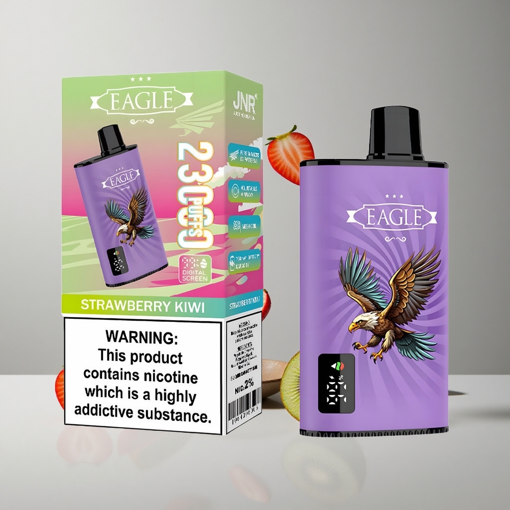 JNR EAGLE Smart 23000 Puffs Fresa Kiwi Pantalla Digital Tipo-C vape wholesale Peru