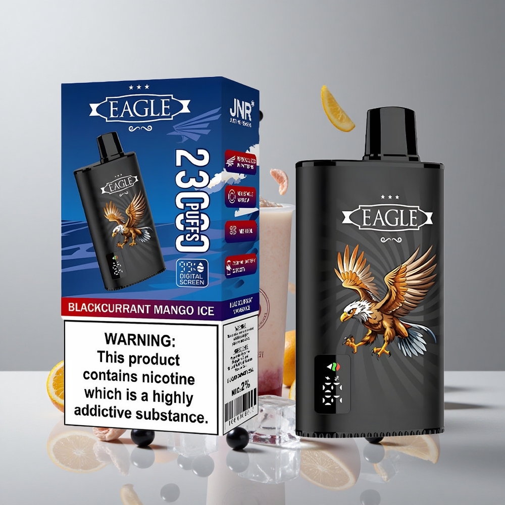 JNR EAGLE Smart 23000 Puffs Vape Desechable Grosella Negra Mango Hielo Pantalla Digital vape wholesale Peru