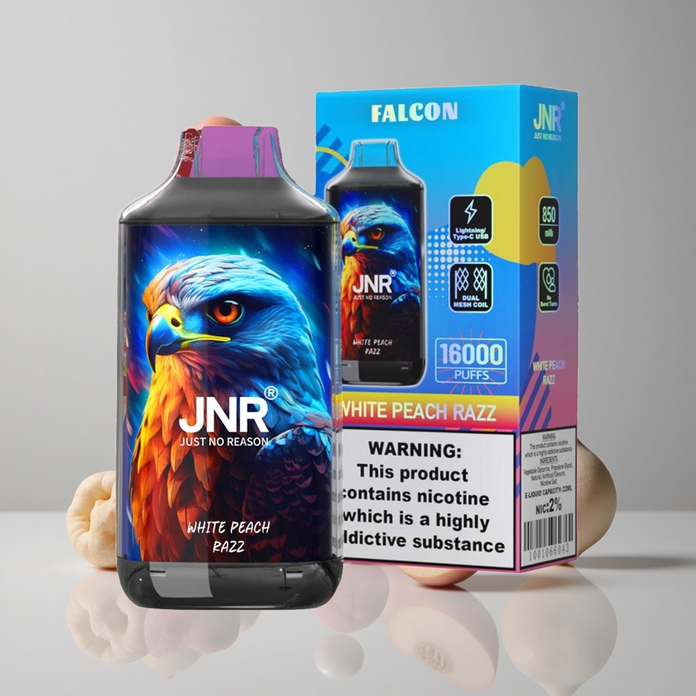 JNR Falcon 16000 Puffs Durazno Blanco Frambuesa 22ml vape wholesale Peru