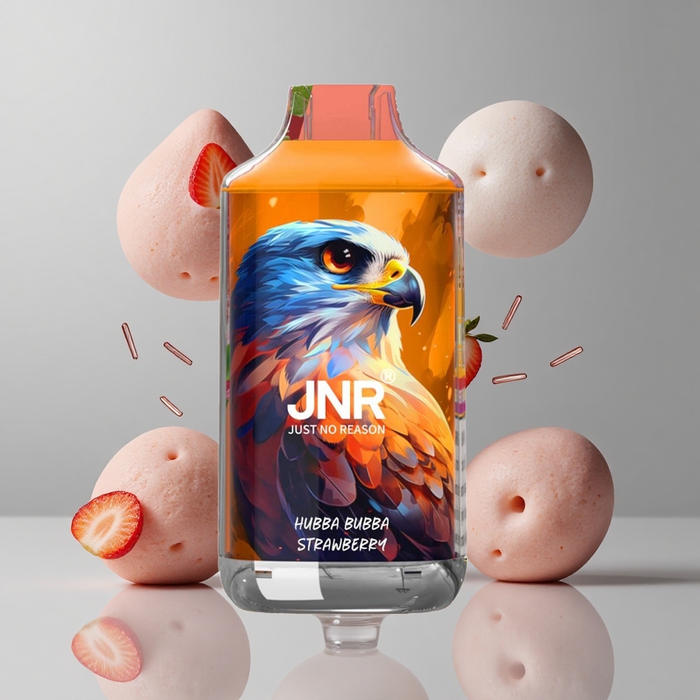 JNR Falcon 16000 Puffs Fresa Hubba Bubba con Pantalla LED Inteligente y Batería de 850 mAh vape wholesale Peru