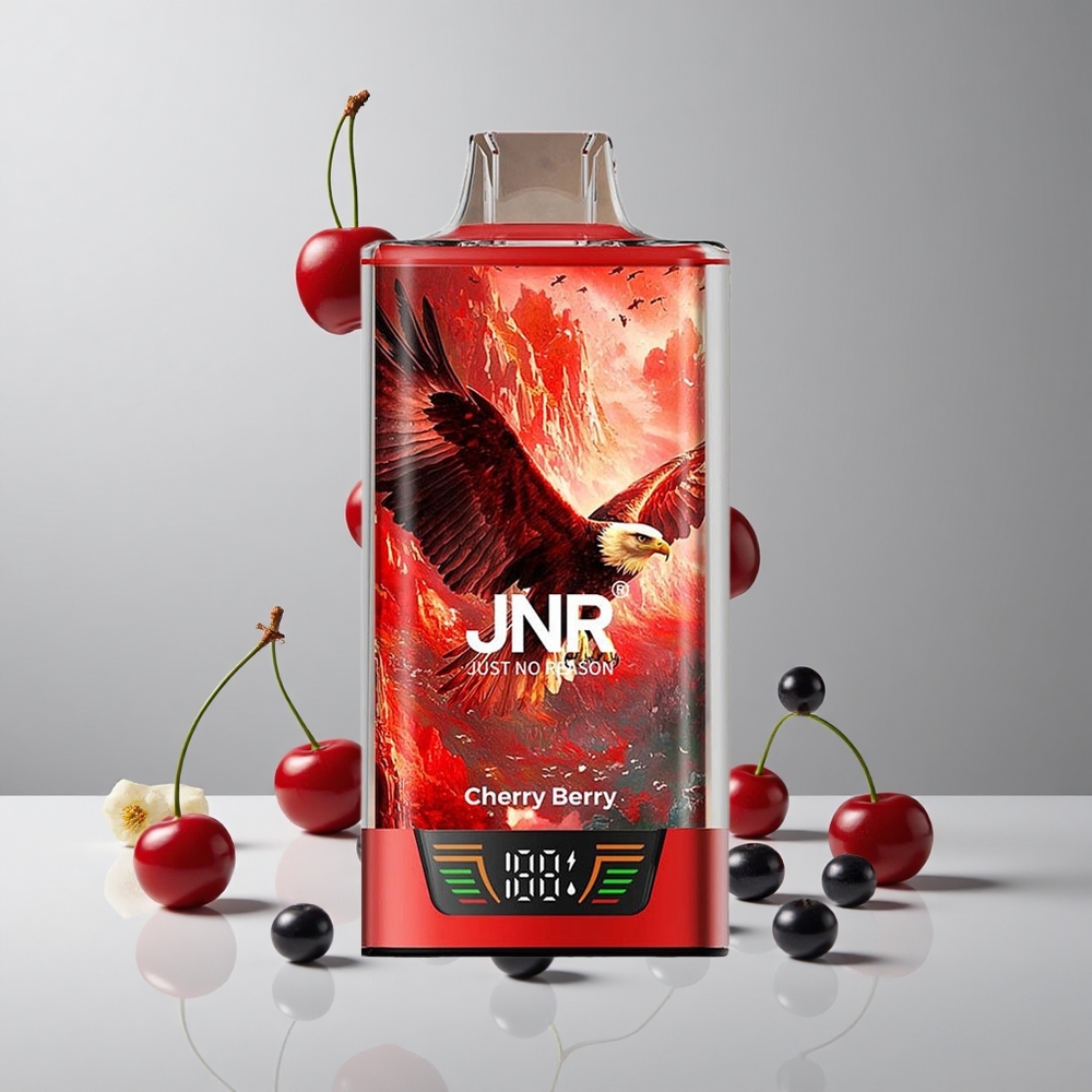 JNR Falcon Pro 28000 Puffs Cereza y Baya Smart Display vape wholesale Peru