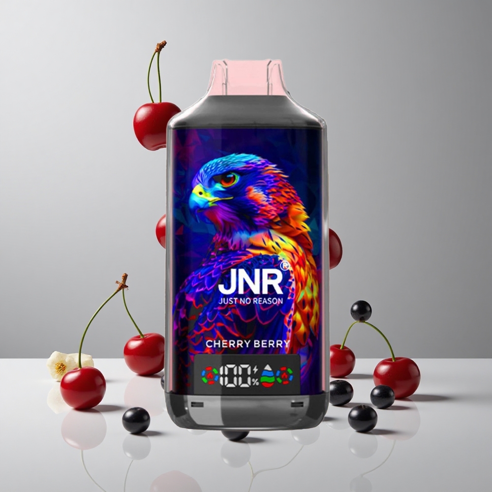 JNR Falcon X 18000 Puffs Cereza y Baya Pantalla Digital vape wholesale Peru