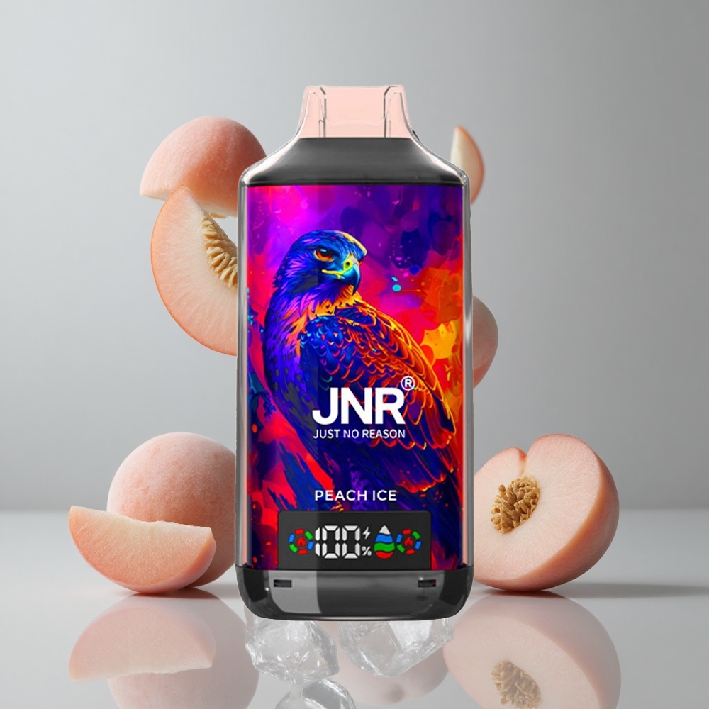 JNR Falcon X 18000 Puffs Duraznito Helado con Pantalla Digital y Carga Tipo-C vape wholesale Peru