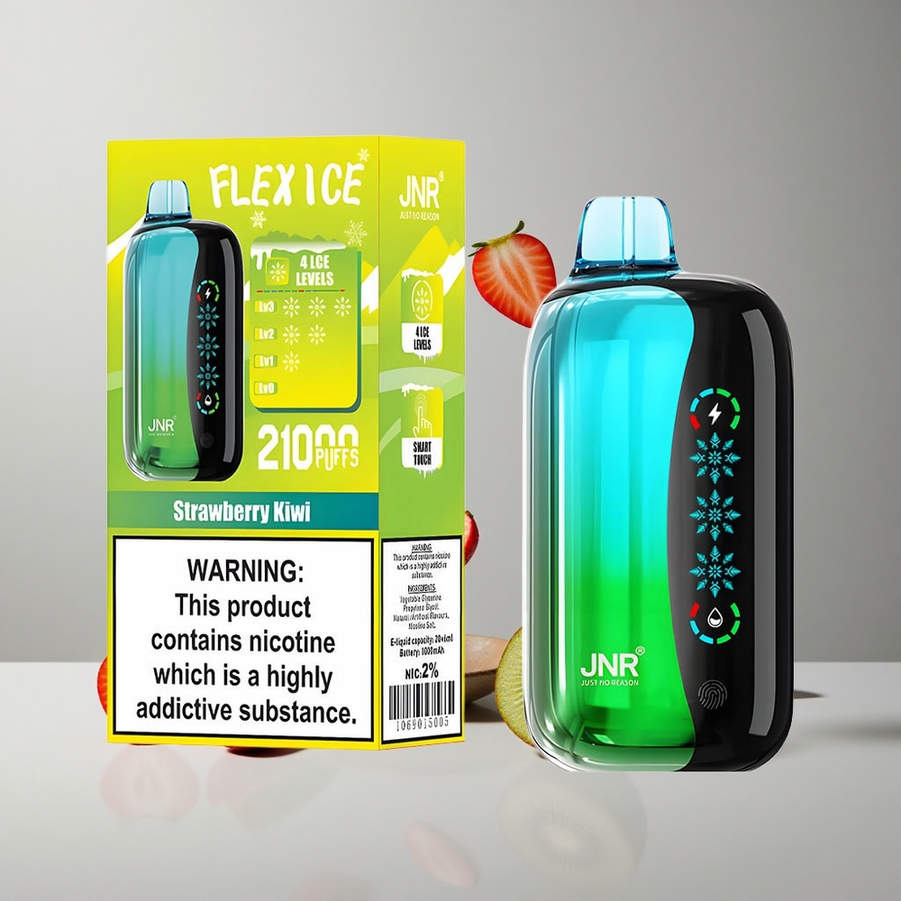 JNR Flex Ice 21000 Puffs Fresa Kiwi Vape Desechable Pantalla Táctil vape wholesale Peru