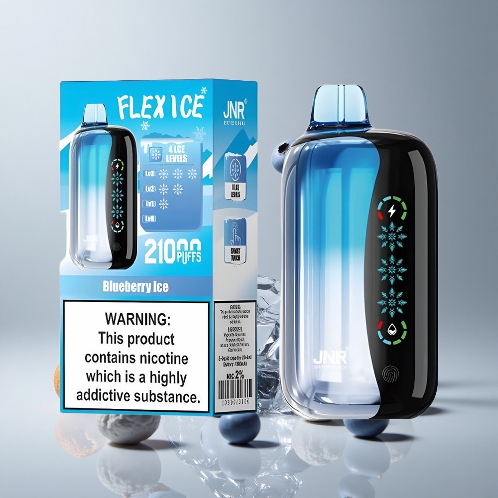 JNR Flex Ice 21000 Puffs Vape Desechable Arándano Helado con Pantalla Táctil y 26ml E-líquido vape wholesale Peru