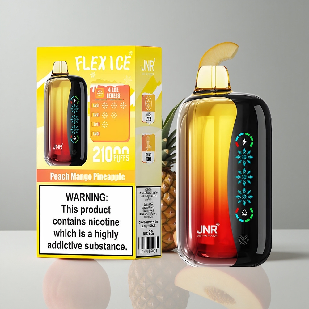 JNR Flex Ice 21000 Puffs Vape Desechable Durazno Mango Piña 26ml E-líquido vape wholesale Peru