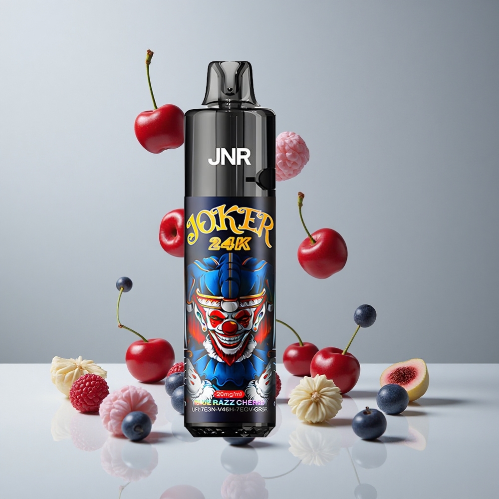 JNR Joker 24K Puffs Vape Desechable Frambuesa Azul Cereza 2% Nicotina 800mAh vape wholesale Peru