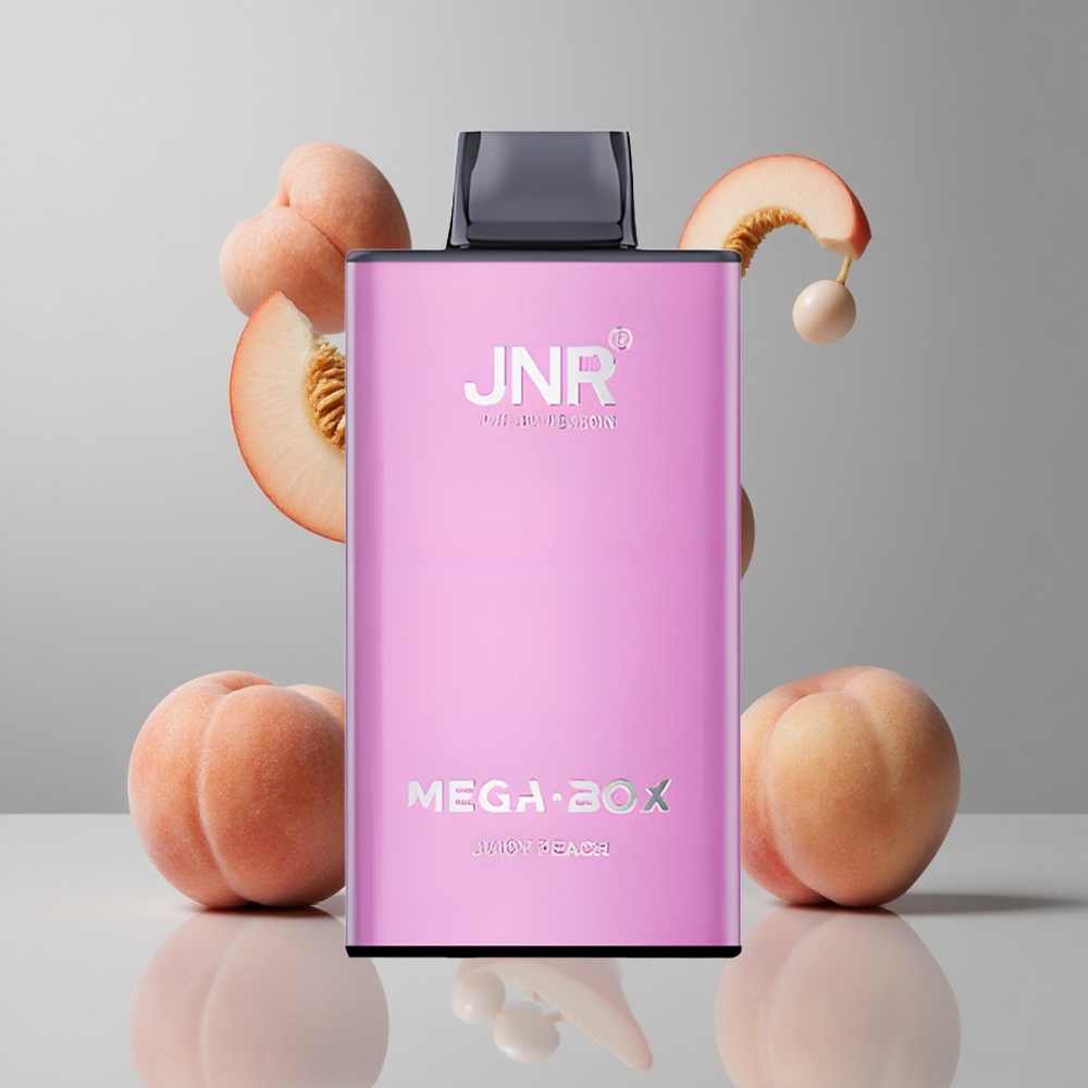 JNR Mega Box 25000 Puffs Duraznos Jugosos Dual Mesh Coil vape wholesale Peru