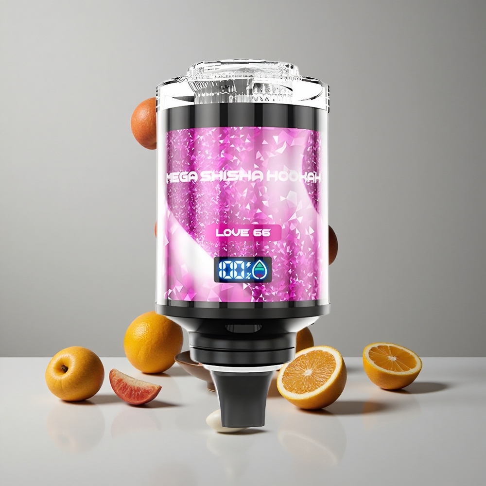 JNR Mega Shisha Hookah 100K 60ml Capacidad de Líquido Pantalla Inteligente Interactiva vape wholesale Peru
