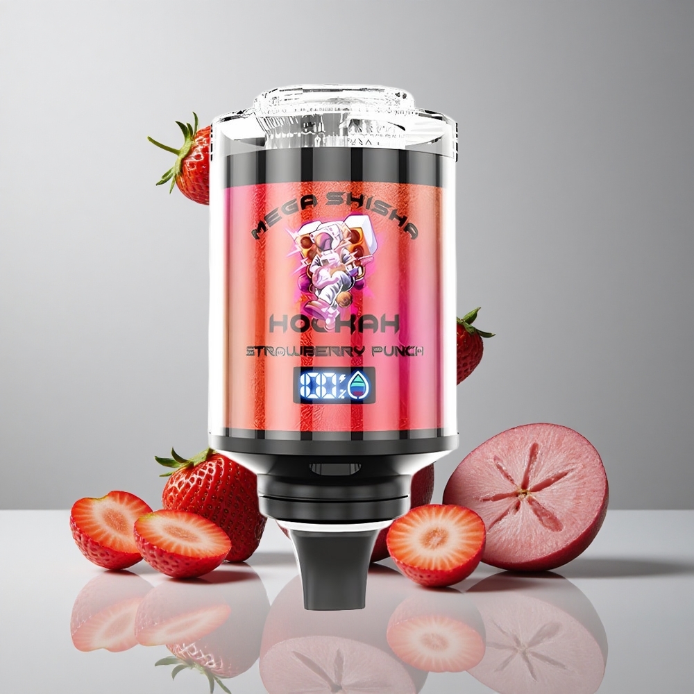 JNR Mega Shisha Hookah 100K Fresa Punch Pantalla Interactiva vape wholesale Peru