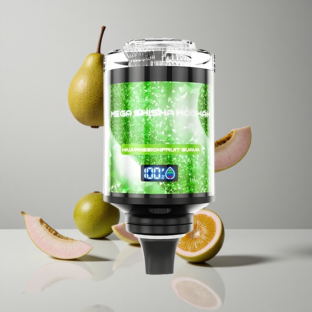 JNR Mega Shisha Hookah 100K Kiwi Maracuyá Guayaba 60ml Capacidad de Líquido Pantalla Inteligente vape wholesale Peru