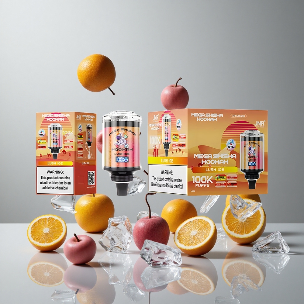 JNR Mega Shisha Hookah 100K Lush Ice (Hielo Lujurioso) Pantalla Interactiva vape wholesale Peru